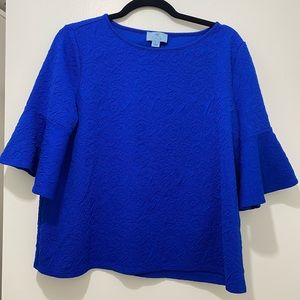 “CeCe” Blue Blouse - Large